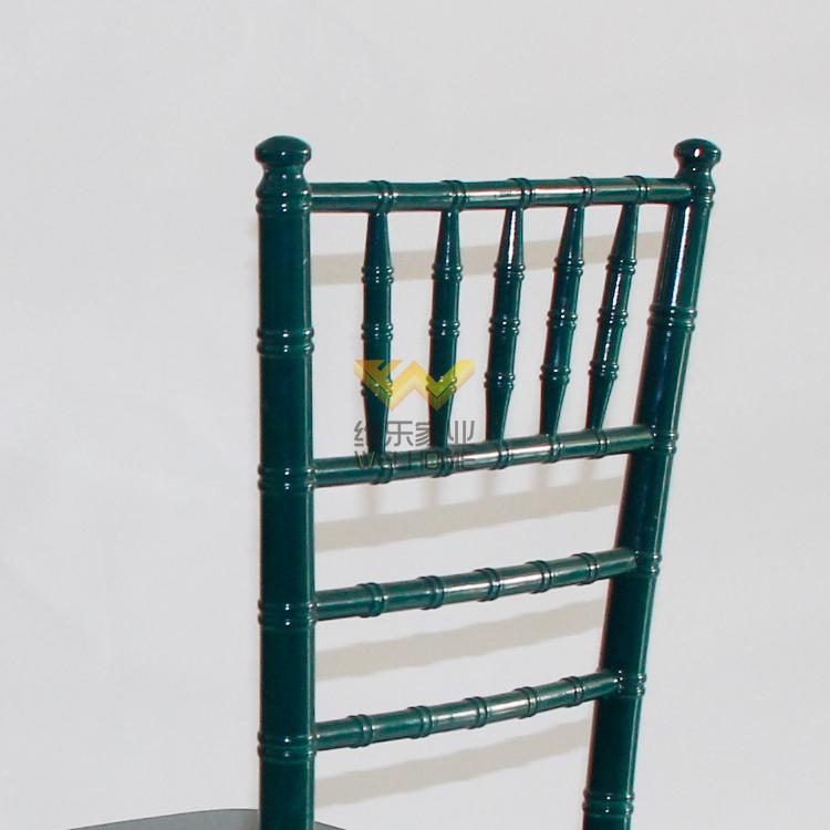 Dark green solid wood chiavari chair for wedding/event